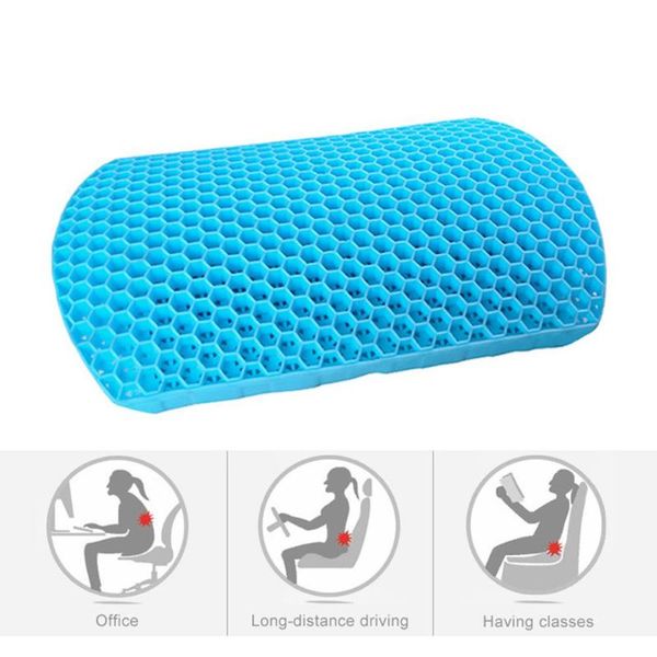 Seat Cushions Car Back Support Cushion Honeycomb Lower Pain Relief Gel Lumbar Pad For Home Office Wheelchair
Seat Cushions Car Back Support Cushion Honeycomb Lower Pain Relief Gel Lumbar Pad For Home Office Wheelchair