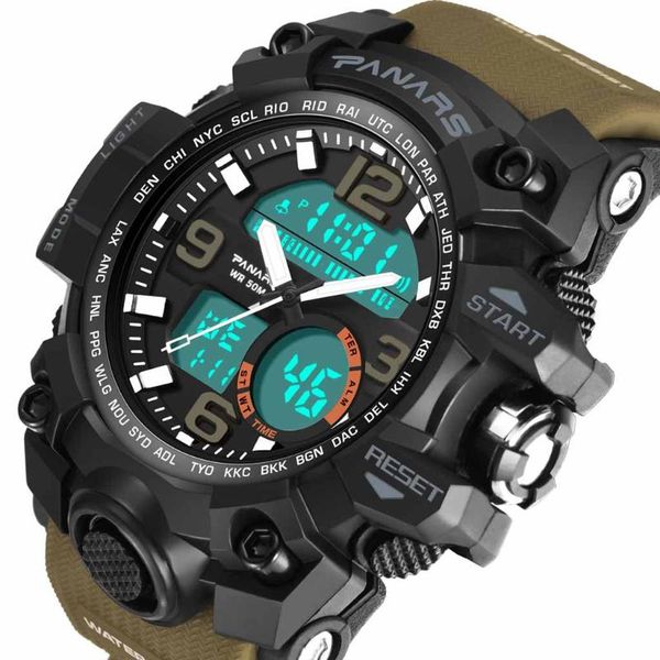 sports watches brand two place multi function dual display pointer luminous fashion electronic watch relogio masculino #10 wristwatches, Slivery;brown
sports watches brand two place multi function dual display pointer luminous fashion electronic watch relogio masculino #10 wristwatches, Slivery;brown