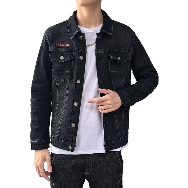 men's jackets 2021 cotton lapel denim jacket men casual solid color good quality jeans autumn slim fit black jackets,941, Black;brown
men's jackets 2021 cotton lapel denim jacket men casual solid color good quality jeans autumn slim fit black jackets,941, Black;brown