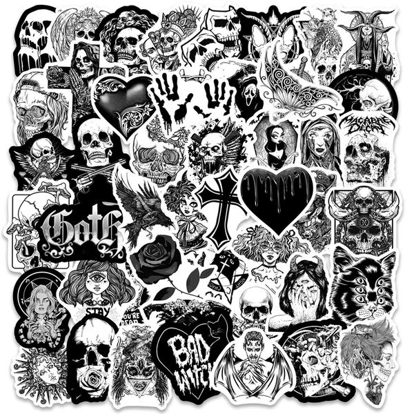 10/30/50pcs horror black and white punk style gothic cartoon graffiti suitcase notebook decorative waterproof stickers wholesale car
10/30/50pcs horror black and white punk style gothic cartoon graffiti suitcase notebook decorative waterproof stickers wholesale car