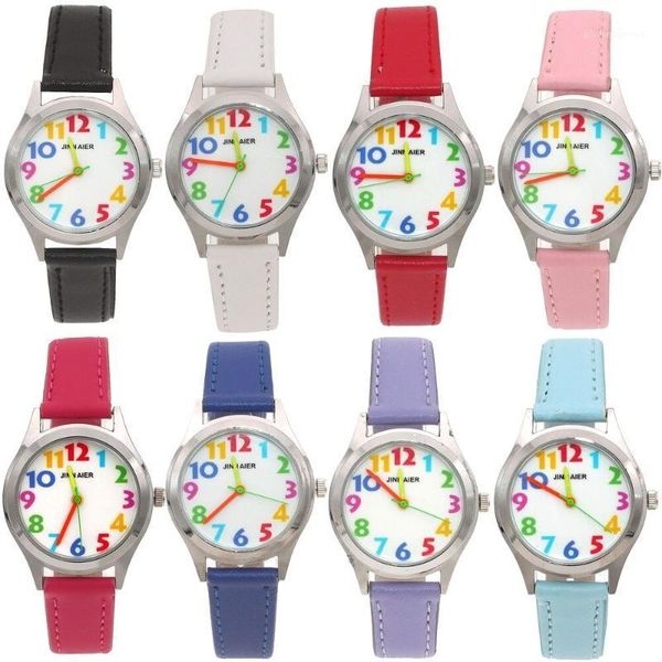 wristwatches 10pcs kids watch children watches girls colorful dial leather cartoon for students electronic quartz, Slivery;brown
wristwatches 10pcs kids watch children watches girls colorful dial leather cartoon for students electronic quartz, Slivery;brown