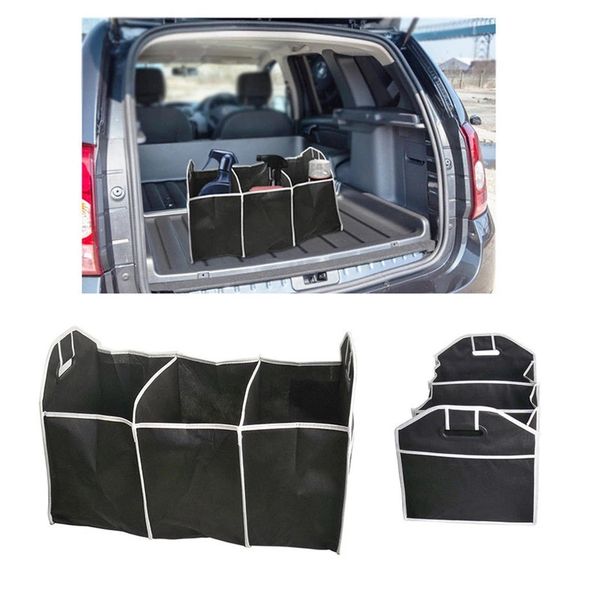 black big capacity foldable auto boot organizers shopping car storage organizer bag box trunk boxes with 3 compartments
black big capacity foldable auto boot organizers shopping car storage organizer bag box trunk boxes with 3 compartments