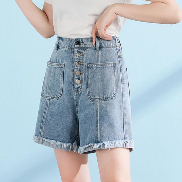 women's jeans 2021 korean version of the high waist slim loose wide leg pants edge plus size denim shorts female summer, Blue
women's jeans 2021 korean version of the high waist slim loose wide leg pants edge plus size denim shorts female summer, Blue