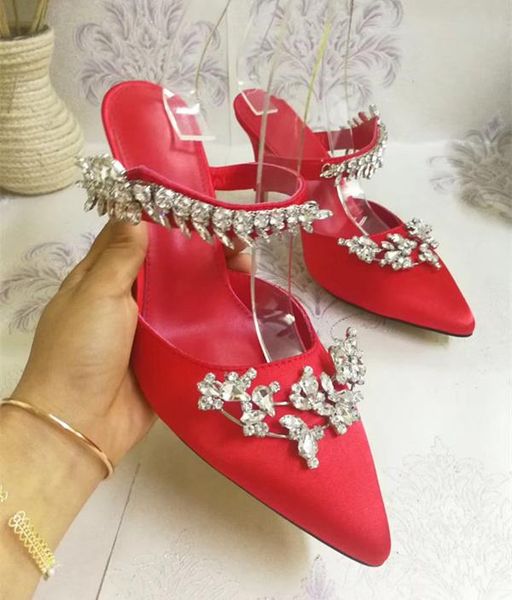 slippers satin women slipper high thin heel bling crystal embellished shoes pointed toe chic runway star fashion shoe woman, Black
slippers satin women slipper high thin heel bling crystal embellished shoes pointed toe chic runway star fashion shoe woman, Black