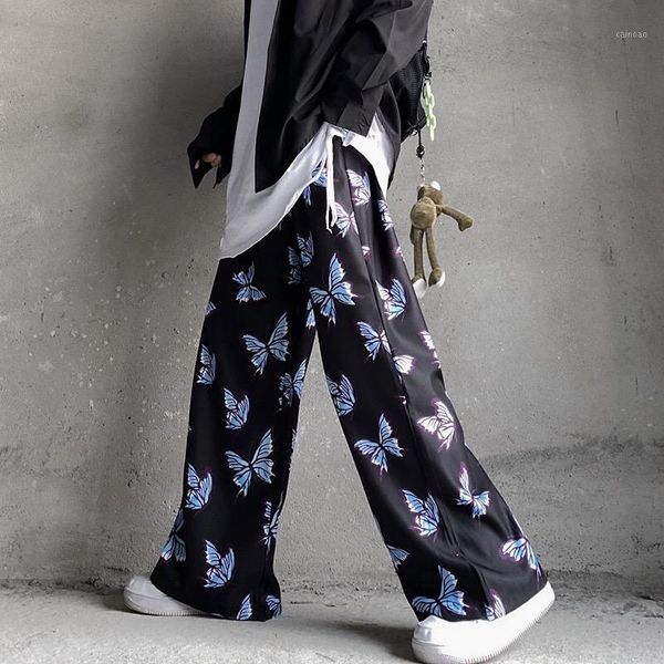 men's pants harajuku jogging trousers hip hop streetwear harem women's wide leg male casual butterfly print sweatpants, Black
men's pants harajuku jogging trousers hip hop streetwear harem women's wide leg male casual butterfly print sweatpants, Black