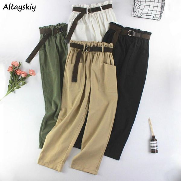 pants women leisure straight pockets solid elastic simple high waist all match college summer trendy korean style soft women's & capris, Black;white
pants women leisure straight pockets solid elastic simple high waist all match college summer trendy korean style soft women's & capris, Black;white
