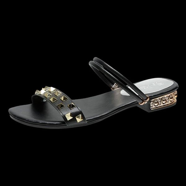 slippers 2021 women's fashion simple open-toed vamp willow nails modification trend all-match elegant outdoor women, Black
slippers 2021 women's fashion simple open-toed vamp willow nails modification trend all-match elegant outdoor women, Black