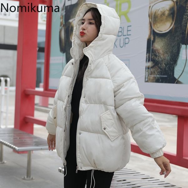 nomikuma korean harajuku parkas women long sleeve hooded jackets coats female solid color casual loose winter clothes 3d324 210514, Black;brown
nomikuma korean harajuku parkas women long sleeve hooded jackets coats female solid color casual loose winter clothes 3d324 210514, Black;brown