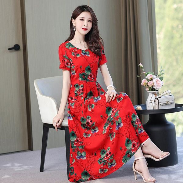 casual dresses 2021 o-neck floral print boho beach dress women summer short sleeve long sundress robe, Black;gray
casual dresses 2021 o-neck floral print boho beach dress women summer short sleeve long sundress robe, Black;gray