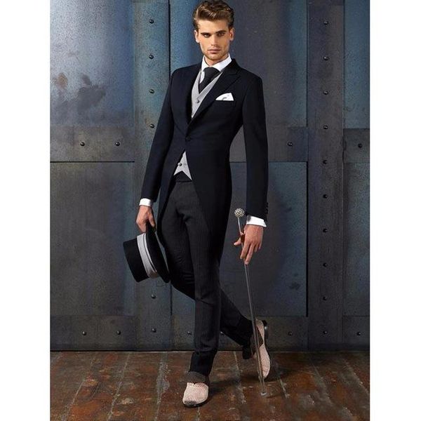 men's suits & blazers customized italian retro classic tuxedo long tail west fit body groom party dress 3 pieces (jacket + pants vest), White;black
men's suits & blazers customized italian retro classic tuxedo long tail west fit body groom party dress 3 pieces (jacket + pants vest), White;black