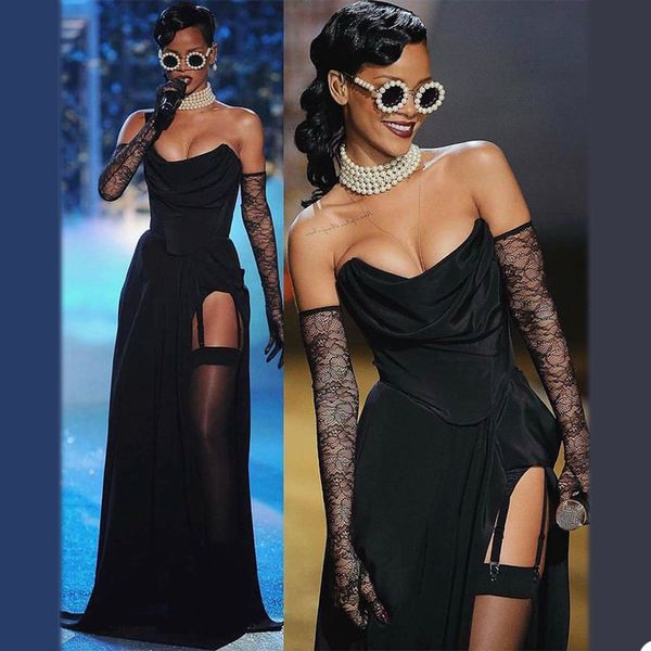 prom dress with detachable sleeves side split mermaid evening dresses sweep train red carpet gown robe de soiree custom made, Black;red
prom dress with detachable sleeves side split mermaid evening dresses sweep train red carpet gown robe de soiree custom made, Black;red