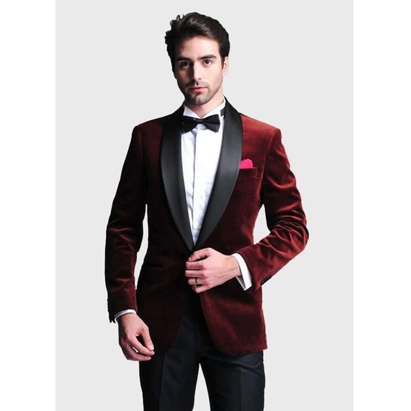 made men's wedding suits wine red velvet jacket black lapel pants groomsman 2 piece suit men (jacket+pants) custom & blazers, White;black
made men's wedding suits wine red velvet jacket black lapel pants groomsman 2 piece suit men (jacket+pants) custom & blazers, White;black