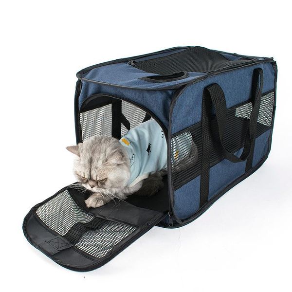 cat carriers,crates & houses spring outing car bag foldable pet carrying