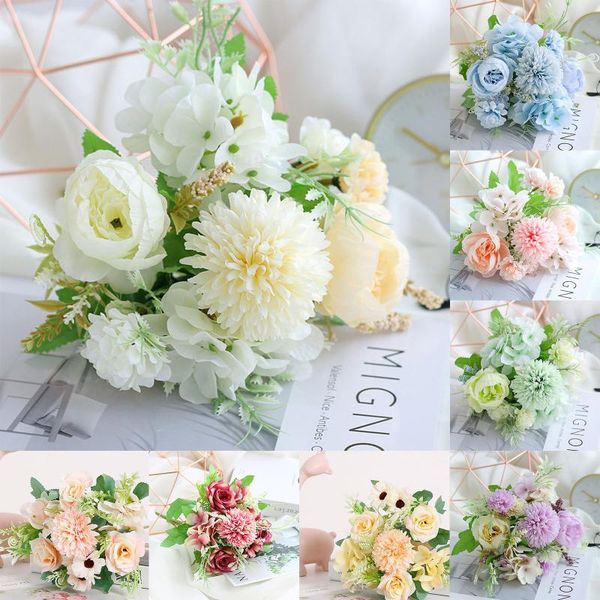 decorative flowers & wreaths 9 heads rose peony carnation artificial hydrangeas wedding for bride hand silk blooming fake home decor
decorative flowers & wreaths 9 heads rose peony carnation artificial hydrangeas wedding for bride hand silk blooming fake home decor