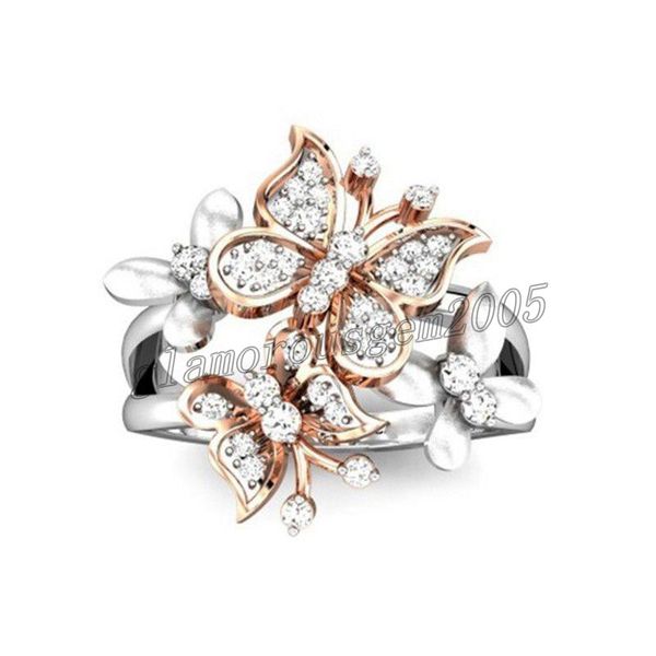 european and american fashion new double butterfly inlaid zircon rings women birthday party jewelry gifts rings size, Silver
european and american fashion new double butterfly inlaid zircon rings women birthday party jewelry gifts rings size, Silver