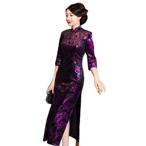 colors chinese cheongsam traditional wedding qipao woman embroidery elegant split dress female floral bodycon casual dresses, Black;gray
colors chinese cheongsam traditional wedding qipao woman embroidery elegant split dress female floral bodycon casual dresses, Black;gray