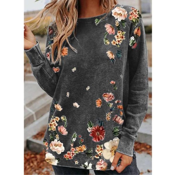 women's blouses & shirts casual loose blosue print long sleeve o-neck floral pullover sweatshirt workout tee, White
women's blouses & shirts casual loose blosue print long sleeve o-neck floral pullover sweatshirt workout tee, White