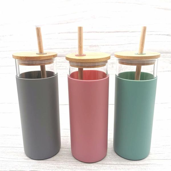 16oz glass mug juice cup milk mugs with silicone sleeve bamboo and straw enviroment-friendly novelty tumbler wine bottle office car panda dr
16oz glass mug juice cup milk mugs with silicone sleeve bamboo and straw enviroment-friendly novelty tumbler wine bottle office car panda dr