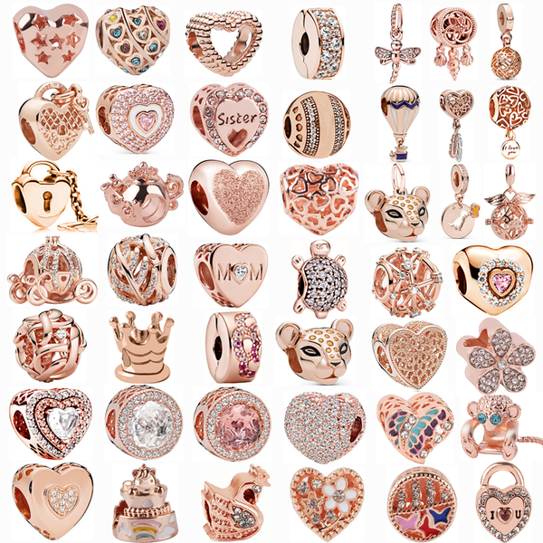 2022 original 925 silver beads rose gold sparkling heart lock key pendant beads charm fit pandora charms bracelets women diy jewelry, Black
2022 original 925 silver beads rose gold sparkling heart lock key pendant beads charm fit pandora charms bracelets women diy jewelry, Black