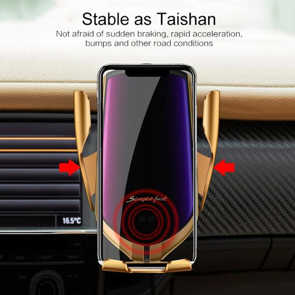 qi gps automatic clamping 10w wireless charger car phone holder smart infrared sensor air vent mount mobile stand cell mounts & holders
qi gps automatic clamping 10w wireless charger car phone holder smart infrared sensor air vent mount mobile stand cell mounts & holders