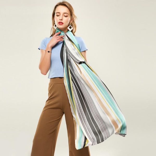 scarves 90x180cm polyester artificial silk stripe minimalist ethnic bohemian beach towel thin shawl scarf muslim hijab for women, Blue;gray
scarves 90x180cm polyester artificial silk stripe minimalist ethnic bohemian beach towel thin shawl scarf muslim hijab for women, Blue;gray