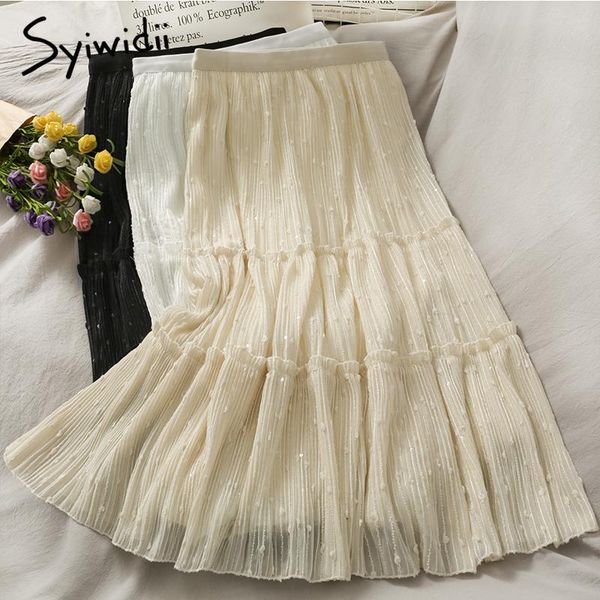skirts syiwidii ruffles spliced skirt women high waist casual mid-calf a-line solid white 2021 spring summer korean fashion, Black
skirts syiwidii ruffles spliced skirt women high waist casual mid-calf a-line solid white 2021 spring summer korean fashion, Black