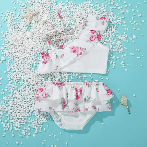 women's swimwear toddler kids baby girls floral two piece bikini swimsuit beachwear, White;black
women's swimwear toddler kids baby girls floral two piece bikini swimsuit beachwear, White;black