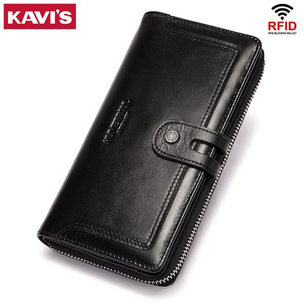 wallets kavis genuine leather men women fashion long handy perse card holder classic female purse zipper brand wallet for gifts, Red;black
wallets kavis genuine leather men women fashion long handy perse card holder classic female purse zipper brand wallet for gifts, Red;black