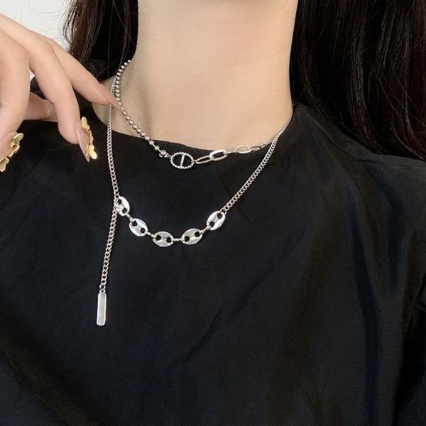 chains 2021 simple thick chain hollow geometric fashion multi layer hip hop necklace long tassel pendant, Silver
chains 2021 simple thick chain hollow geometric fashion multi layer hip hop necklace long tassel pendant, Silver