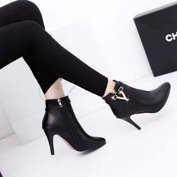women dress shoes autumn and winter ladies red short boots bridal fine pointed high heels shoes wedding, Black
women dress shoes autumn and winter ladies red short boots bridal fine pointed high heels shoes wedding, Black