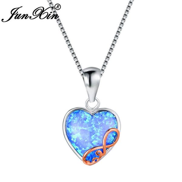 pendant necklaces junxin charm heart love infinity for women white gold rose filled rainbow birthstone wave letter 8 choker, Silver
pendant necklaces junxin charm heart love infinity for women white gold rose filled rainbow birthstone wave letter 8 choker, Silver