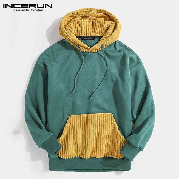 incerun hooded sweatshirt corduroy patchwork long sve pockets leisure hoodi streetwear retro casual men pullovers 7, Black
incerun hooded sweatshirt corduroy patchwork long sve pockets leisure hoodi streetwear retro casual men pullovers 7, Black