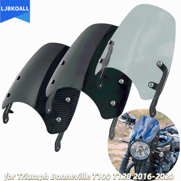 motorcycle windshield 2021 t 120 100 windscreen screen shield wind deflector for t100 t120 2021-2021
motorcycle windshield 2021 t 120 100 windscreen screen shield wind deflector for t100 t120 2021-2021