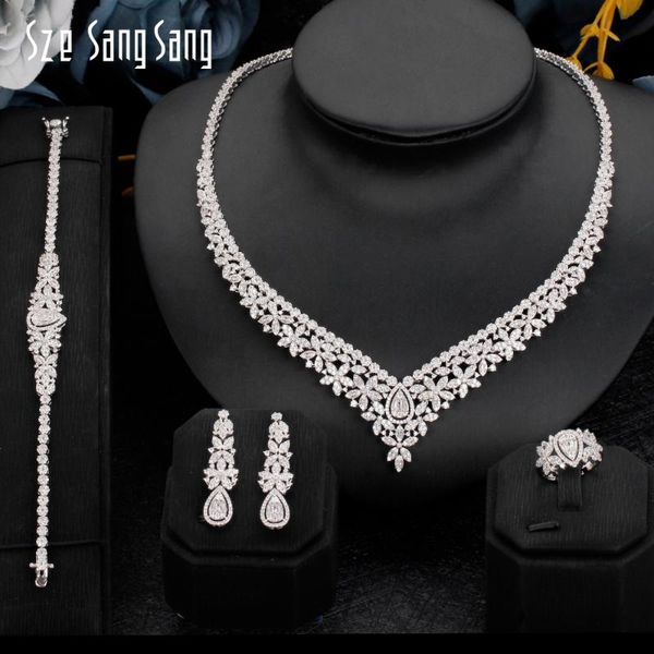 original design fashion women jewelry set for wedding cubic zirconia super quality anniversary gift nigerian bridal jewellery earrings & nec, Silver
original design fashion women jewelry set for wedding cubic zirconia super quality anniversary gift nigerian bridal jewellery earrings & nec, Silver