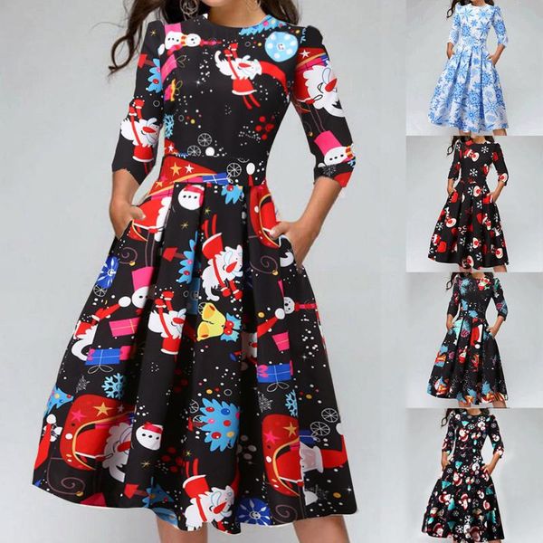 casual dresses merry christmas drees for women print fashion party dress vestidos 2021 winter a-line streetwear mujer robe vestido, Black;gray
casual dresses merry christmas drees for women print fashion party dress vestidos 2021 winter a-line streetwear mujer robe vestido, Black;gray
