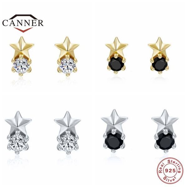 small stars stud earrings for women 925 sterling silver black & white zircon piercing earring earings jewelry pendientes, Golden;silver
small stars stud earrings for women 925 sterling silver black & white zircon piercing earring earings jewelry pendientes, Golden;silver
