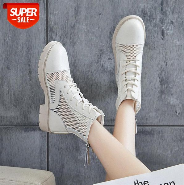 mesh martin boots women's leather back zipper sandals, new casual hollow single short tube breathable #me5a
mesh martin boots women's leather back zipper sandals, new casual hollow single short tube breathable #me5a
