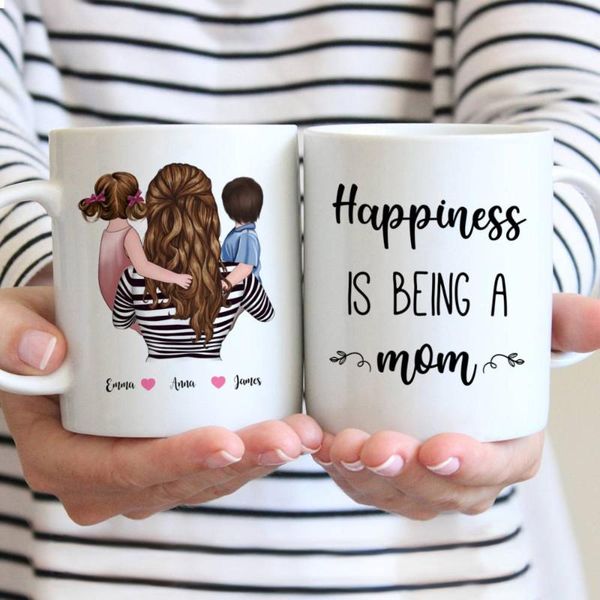 mugs personalized coffee mug family mom and daughter son happiness is being a gift cups 11oz/15oz r2062
mugs personalized coffee mug family mom and daughter son happiness is being a gift cups 11oz/15oz r2062