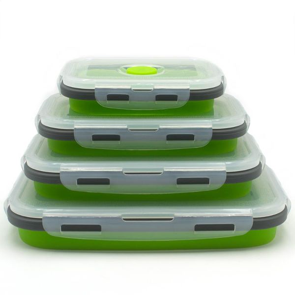 dinnerware sets 4pcs/set reusable silicone folding lunch box crisper container bento
dinnerware sets 4pcs/set reusable silicone folding lunch box crisper container bento