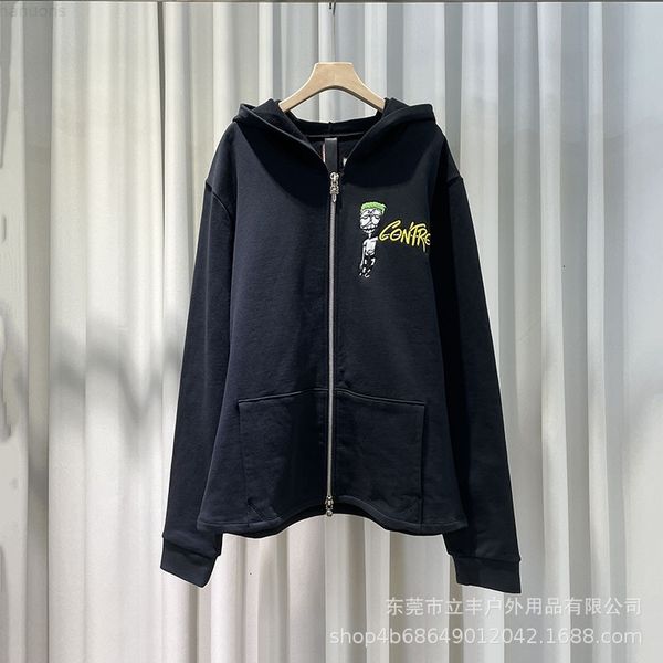 2021 fashion ch exclusive super heavy industry embroidery hoodie zipper jacket men's and women's, Black
2021 fashion ch exclusive super heavy industry embroidery hoodie zipper jacket men's and women's, Black