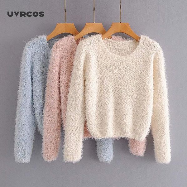 women's solid color fluffy mohair sweet knitted pullover female o-neck loose all-match casual sweater sweaters, White;black
women's solid color fluffy mohair sweet knitted pullover female o-neck loose all-match casual sweater sweaters, White;black