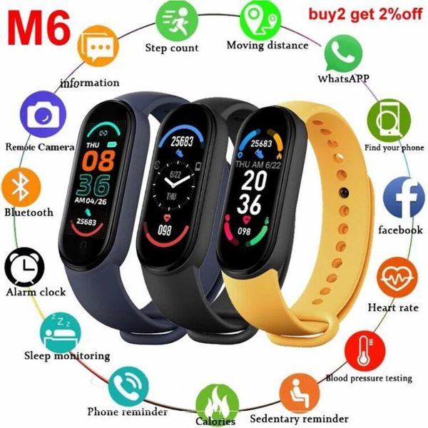 smart wristbands m6 band bracelet ip67 waterproof smarthwatch blood pressure fitness tracker smartband
smart wristbands m6 band bracelet ip67 waterproof smarthwatch blood pressure fitness tracker smartband