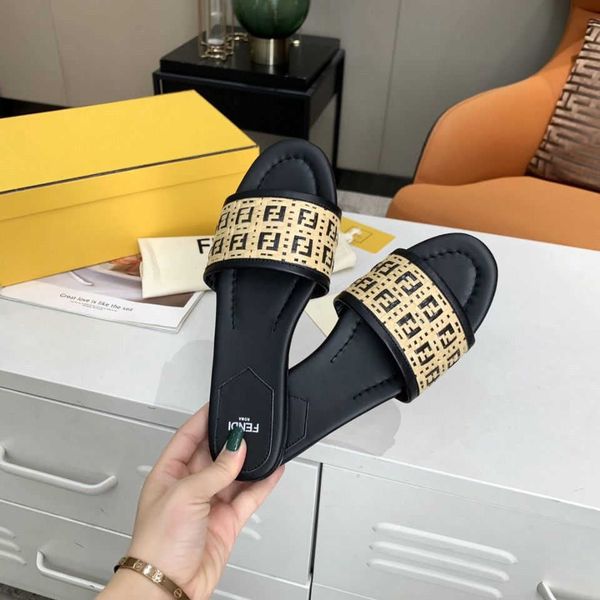 slipper 2021 new cofandi spring and summer double ff letter old flower women's shoes flat bottomed sandals flip flop sandalszly, Black
slipper 2021 new cofandi spring and summer double ff letter old flower women's shoes flat bottomed sandals flip flop sandalszly, Black
