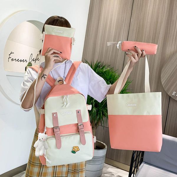 backpack 4pcs set backpacks for women cute lapcomputer bag book kawaii canvas school students
backpack 4pcs set backpacks for women cute lapcomputer bag book kawaii canvas school students