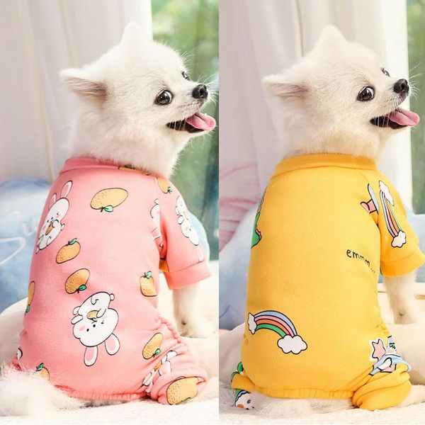 dog apparel cute warm pet cat clothes pajamas hoodie overalls winter four legs coat jumpsuit rainbow pattern romper l
dog apparel cute warm pet cat clothes pajamas hoodie overalls winter four legs coat jumpsuit rainbow pattern romper l