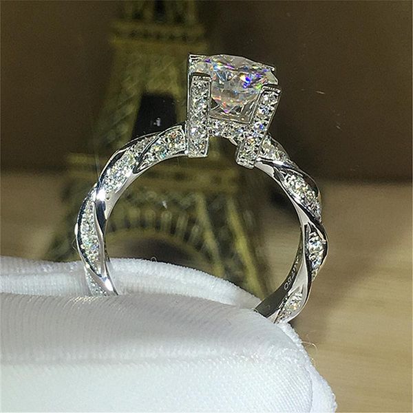 cluster rings lab diamond 1ct 6.5mm 18k white gold round cut moissanite ring twist engagement wedding jewelry for women, Golden;silver
cluster rings lab diamond 1ct 6.5mm 18k white gold round cut moissanite ring twist engagement wedding jewelry for women, Golden;silver