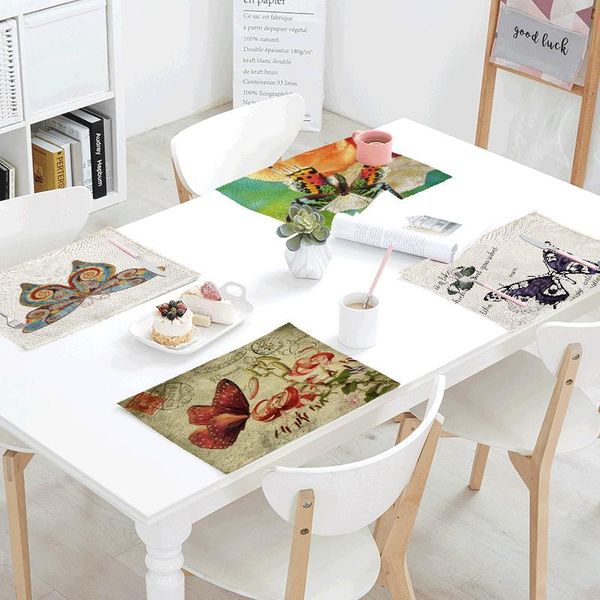 retro butterfly stamp 42*32cm vintage maps sunflower pattern table mats eatting napkin placemat kitchen decor simple style
retro butterfly stamp 42*32cm vintage maps sunflower pattern table mats eatting napkin placemat kitchen decor simple style