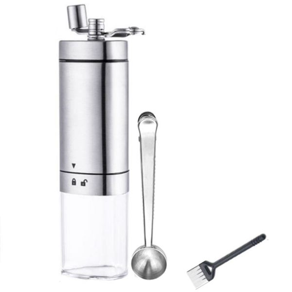 manual coffee grinders grinder -portable operated grind machine with adjustable coarseness - set includes scoop, cleaning brush
manual coffee grinders grinder -portable operated grind machine with adjustable coarseness - set includes scoop, cleaning brush