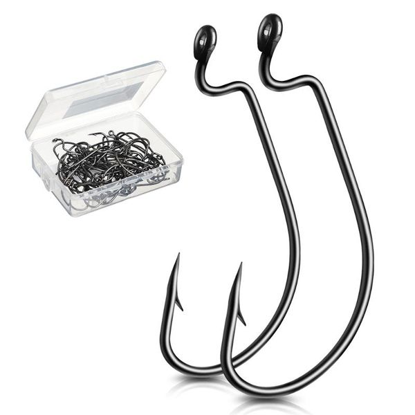 fishing hooks donql 50pcs/ box wide crank carbon steel offset carp fishhook for soft worm lure 5/0#-1# bass barbed
fishing hooks donql 50pcs/ box wide crank carbon steel offset carp fishhook for soft worm lure 5/0#-1# bass barbed