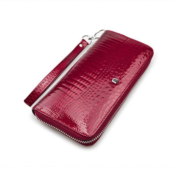 wallets women's zipper patent leather purse wristband handbag single pull zero wallet, Red;black
wallets women's zipper patent leather purse wristband handbag single pull zero wallet, Red;black